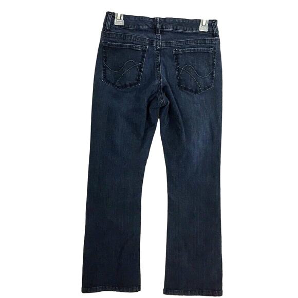 Lee Secretly Slender Jeans Womens Size 4 Petite Platinum Label  Dark Wash Denim - Picture 2 of 9